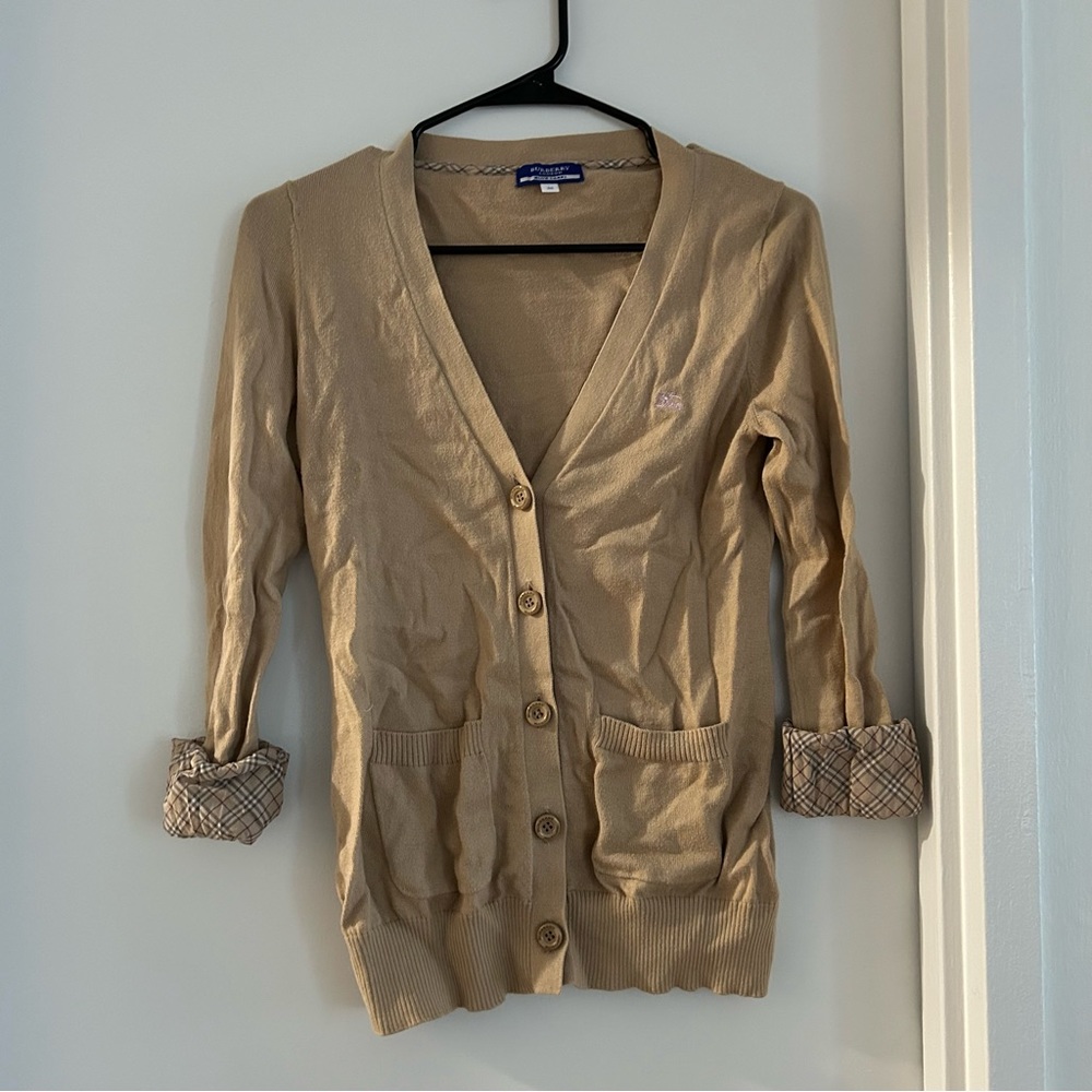 Burberry London Blue Label cardigan in tan